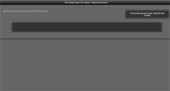 Desktop Screenshot of greenwoodconstruction10.com