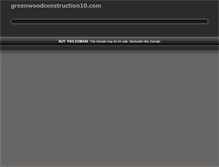 Tablet Screenshot of greenwoodconstruction10.com